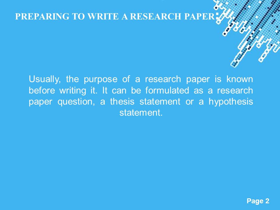 writing a hypothesis psychology